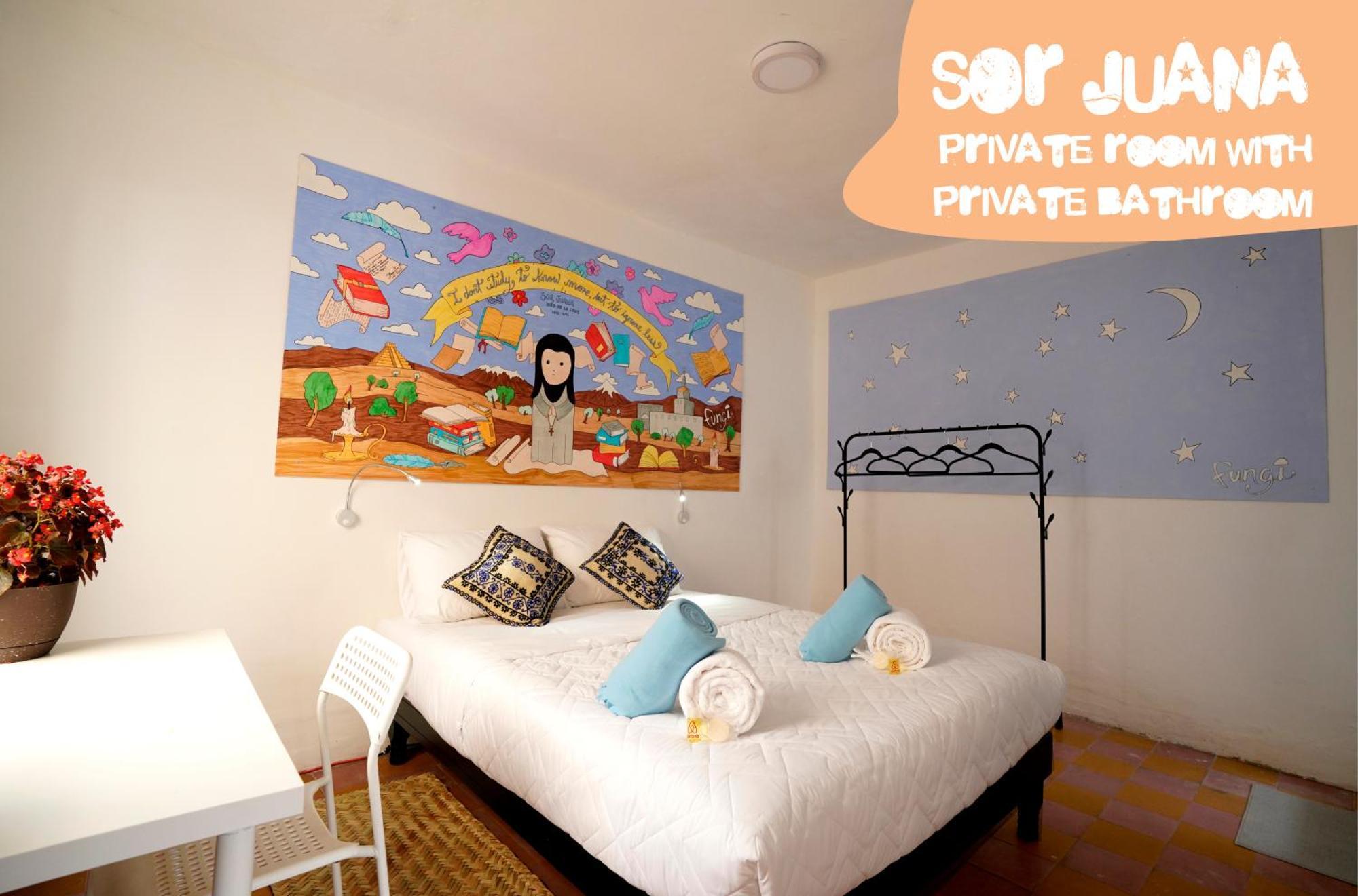 Hostal Fungi Casa Rosa Meksika Dış mekan fotoğraf