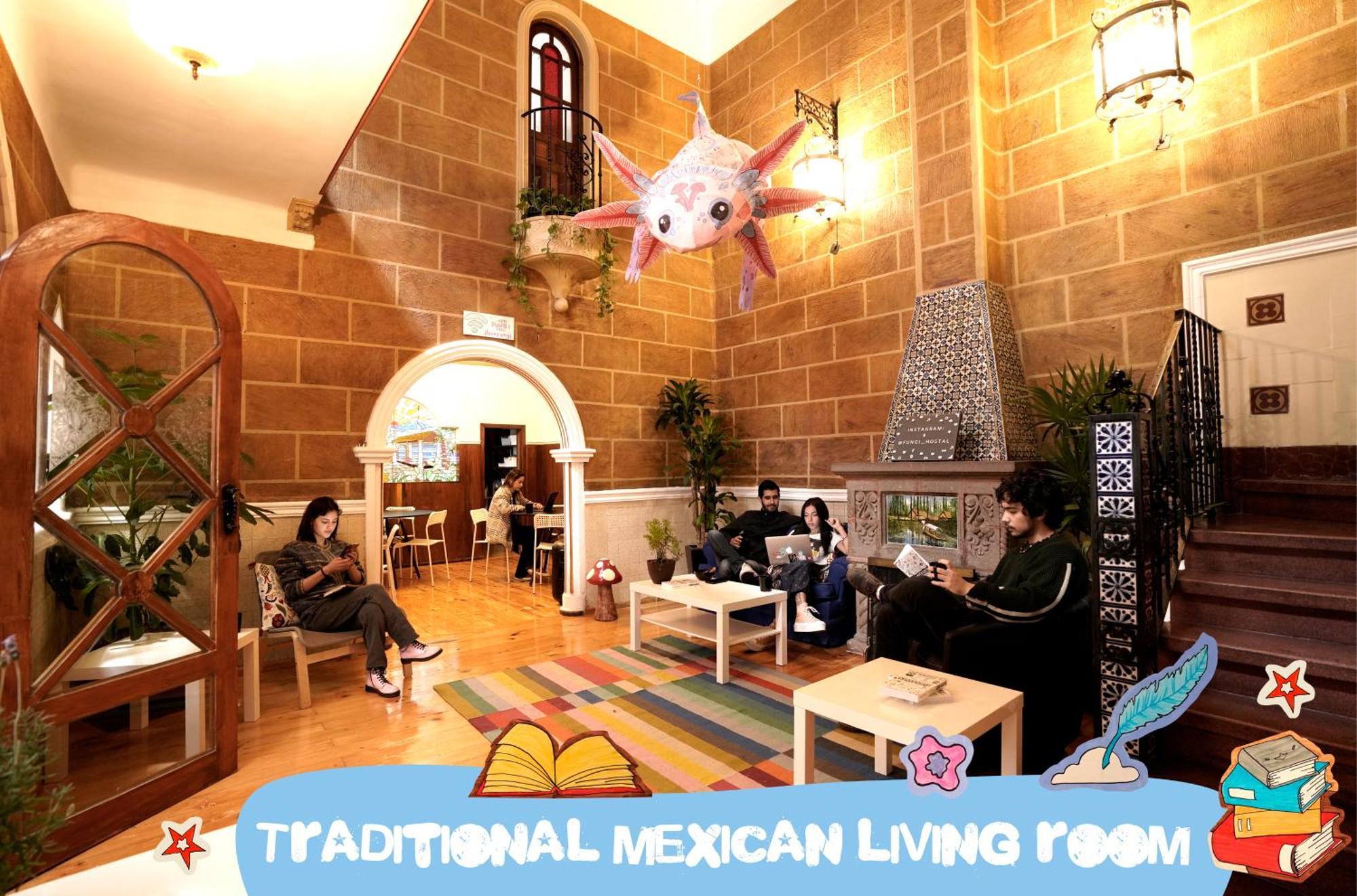Hostal Fungi Casa Rosa Meksika Dış mekan fotoğraf